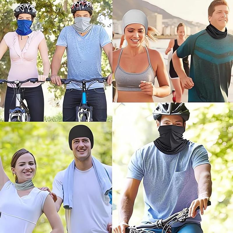 6 Pack Outdoor Sports Ice Silk Face Mask Scarf Men'S and Women'S Winter Ski Mask Balaclava