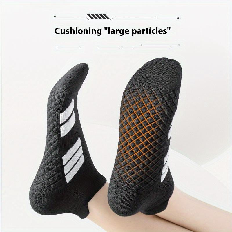 6 Pairs of Sports No Show Socks for Man and Woman, Ankle Socks with Terry Soles Offer Shock Absorption and Wear Resistance, White Daily Socks That Are Sweat - Absorbing and Breathable, Thickened for Warmth in Fall & Winter—Great for Students’ Sports