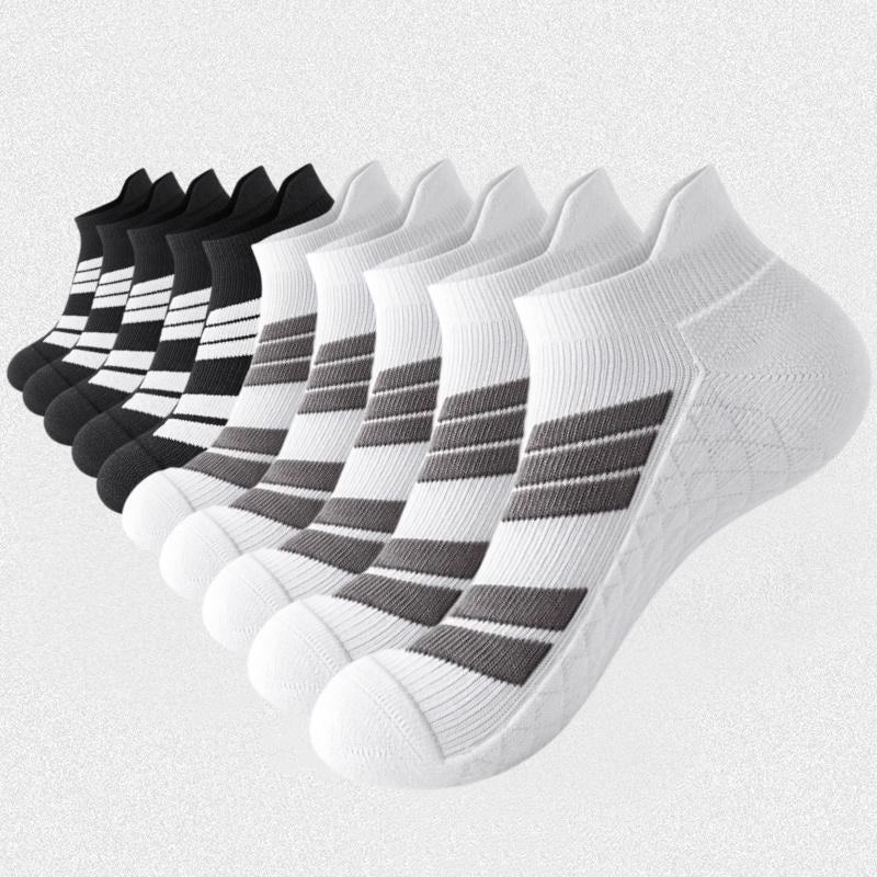 6 Pairs of Sports No Show Socks for Man and Woman, Ankle Socks with Terry Soles Offer Shock Absorption and Wear Resistance, White Daily Socks That Are Sweat - Absorbing and Breathable, Thickened for Warmth in Fall & Winter—Great for Students’ Sports