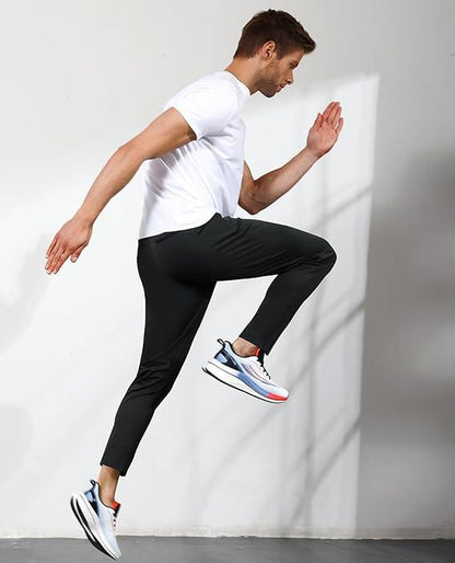 Men'S Sweatpants with Zipper Pockets, Athletic Joggers Pants for Running, Workout, Outdoor