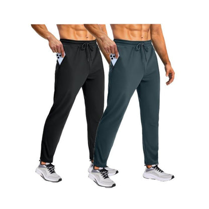Men'S Sweatpants with Zipper Pockets, Athletic Joggers Pants for Running, Workout, Outdoor
