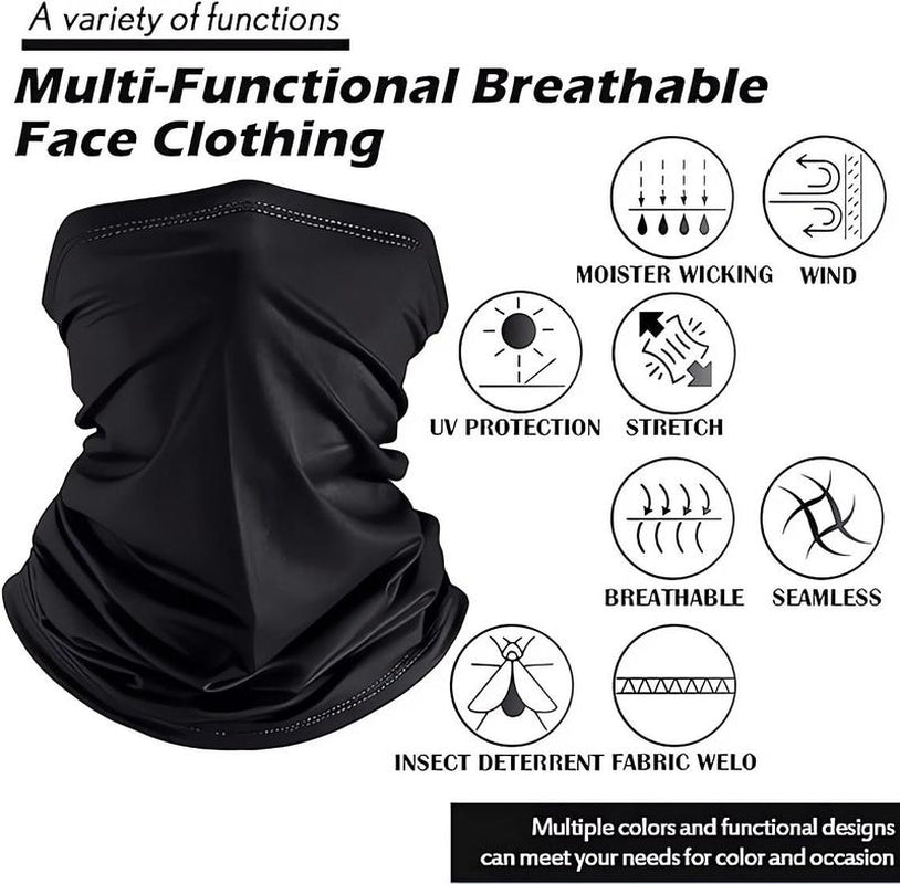 6 Pack Outdoor Sports Ice Silk Face Mask Scarf Men'S and Women'S Winter Ski Mask Balaclava