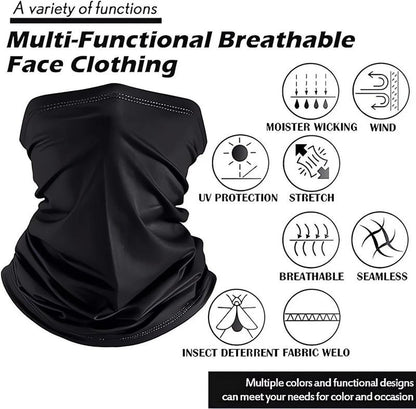 6 Pack Outdoor Sports Ice Silk Face Mask Scarf Men'S and Women'S Winter Ski Mask Balaclava