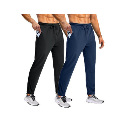 Men'S Sweatpants with Zipper Pockets, Athletic Joggers Pants for Running, Workout, Outdoor