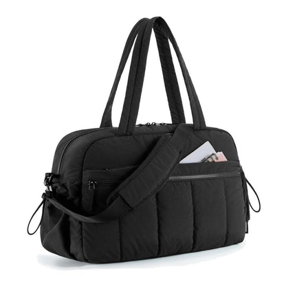 Dealsforyouday Gym Bag for Women, Duffle Bag for Travel with Wet Pocket, Carry on Weekender Bags for Women, Water Resistant Travel Bag, Carry on Cloud Bag Personal Item Bag Luggage Canvas, Fitness Gym Bag