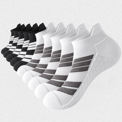 6 Pairs of Sports No Show Socks for Man and Woman, Ankle Socks with Terry Soles Offer Shock Absorption and Wear Resistance, White Daily Socks That Are Sweat - Absorbing and Breathable, Thickened for Warmth in Fall & Winter—Great for Students’ Sports