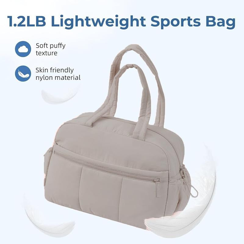 Dealsforyouday Gym Bag for Women, Duffle Bag for Travel with Wet Pocket, Carry on Weekender Bags for Women, Water Resistant Travel Bag, Carry on Cloud Bag Personal Item Bag Luggage Canvas, Fitness Gym Bag